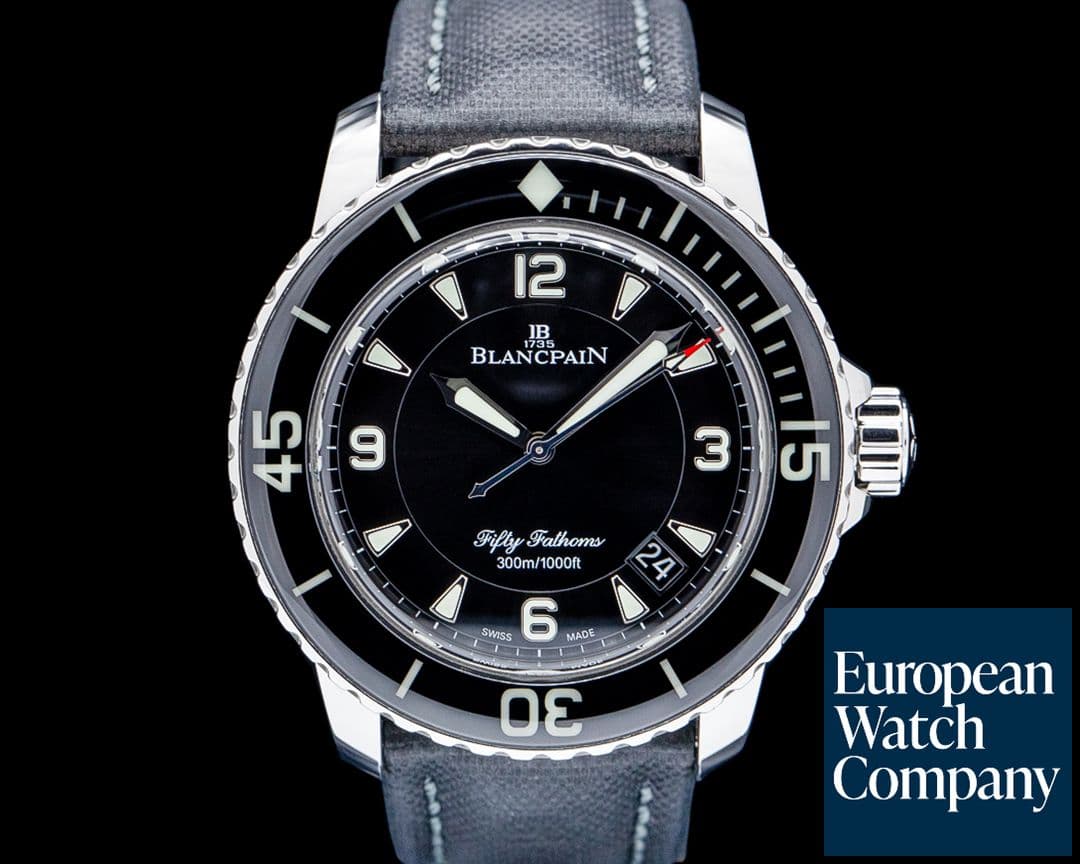 Image of Blancpain 5015 Fifty Fathoms Automatique SS Black Dial