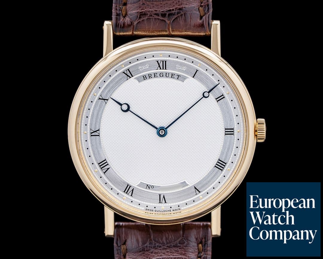 Image of Breguet 5157BA Classique Extra Thin 18K Yellow Gold Silver Dial
