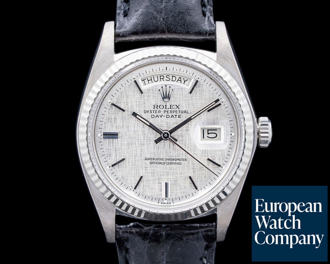 Image of Rolex 1803 Day Date 18K White Gold Silver Dial Circa. 1975