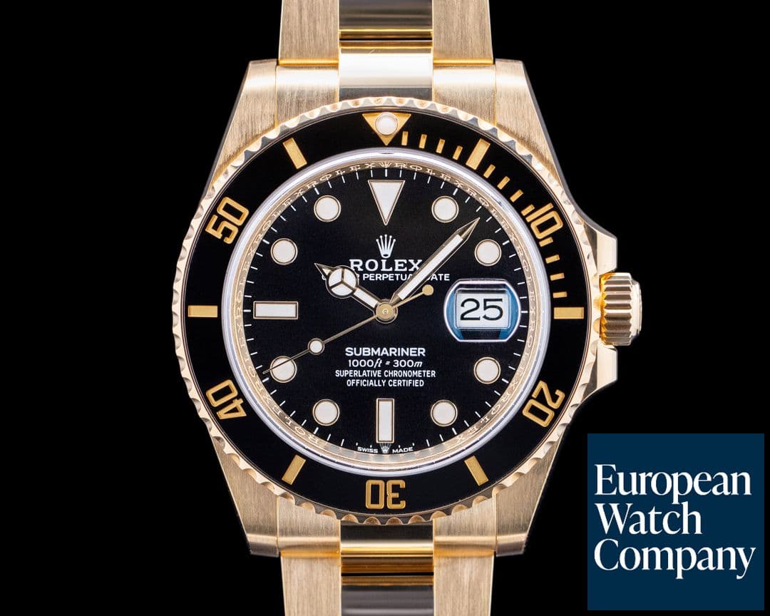 Image of Rolex 126618LN Submariner Date 18K Yellow Gold Black Dial