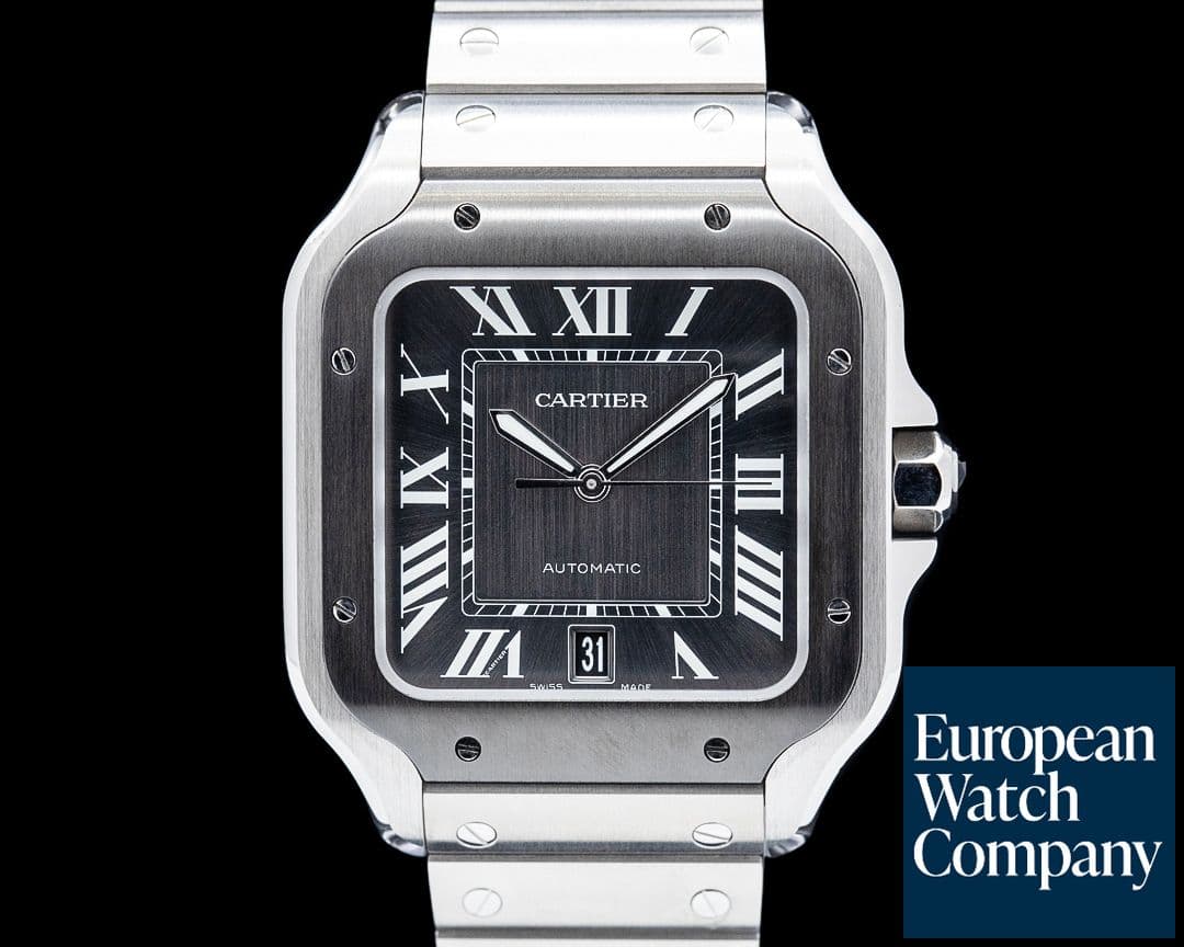 Image of Cartier WSSA0037 Santos de Cartier SS Gray Dial