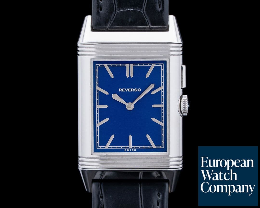 Image of Jaeger LeCoultre Q378858J Grande Reverso Ultra Thin Duoface Bleu SS Blue Dial