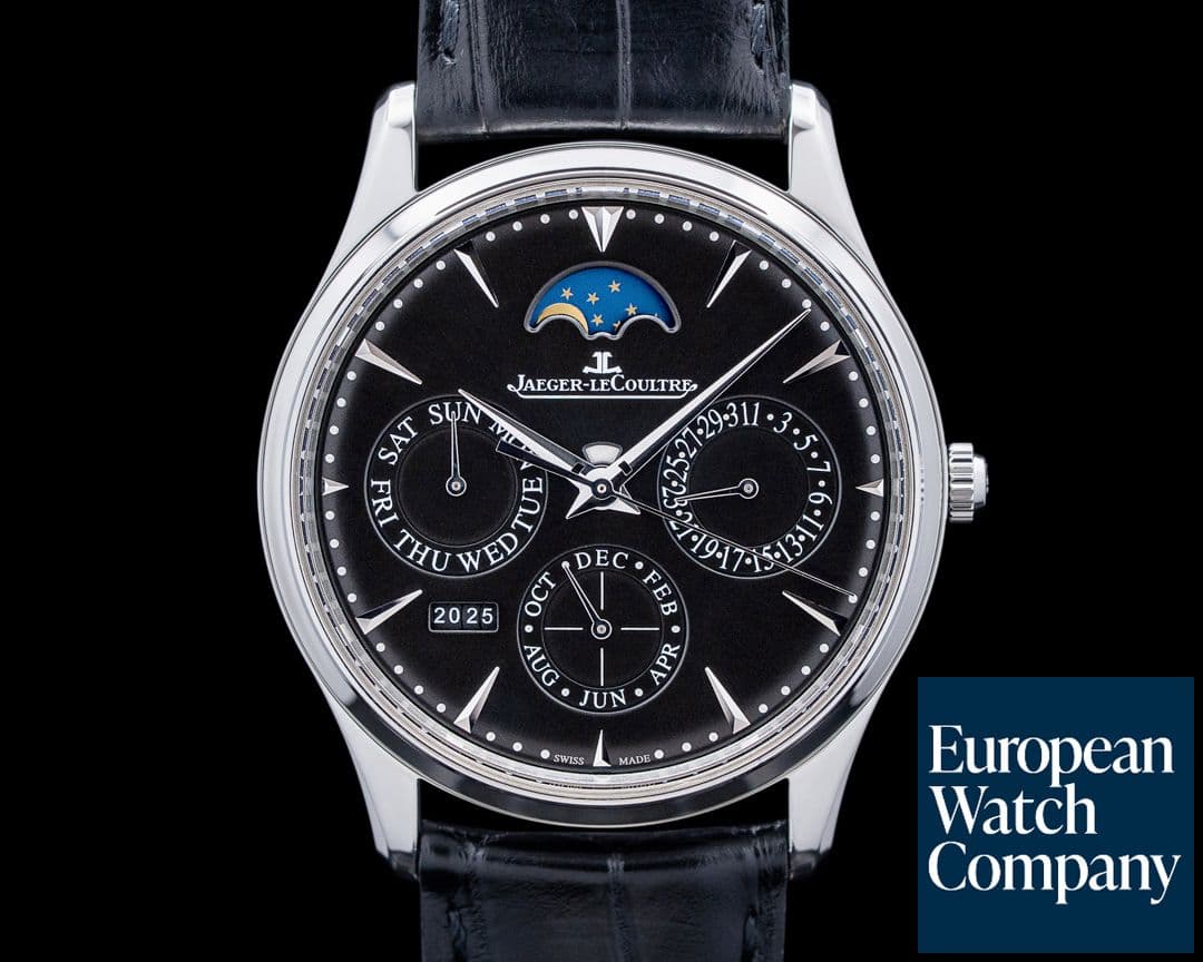 Image of Jaeger LeCoultre Q1308470 Master Ultra Thin Perpetual SS Black Dial