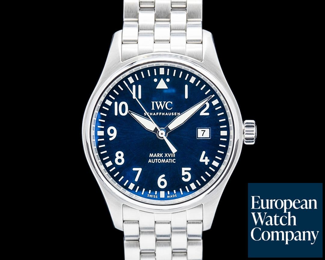 Image of IWC IW327016 Pilot Mark XVIII "Le Petit Prince" SS Blue Dial