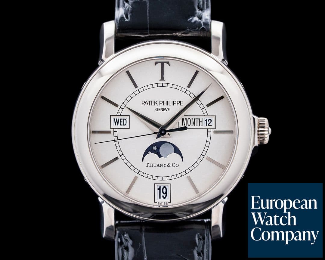 Image of Patek Philippe 5150G T150 Annual Calendar "Tiffany & Co." 18K White Gold Silver Dial