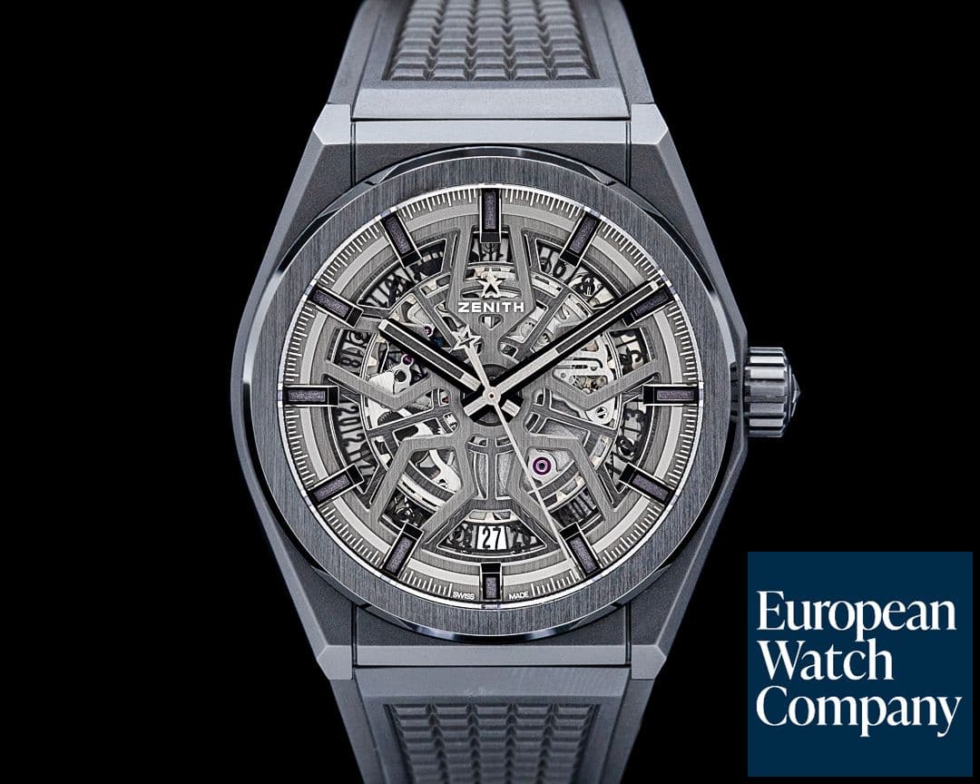 Image of Zenith Defy Classic Skeleton Ceramic Black Dial
