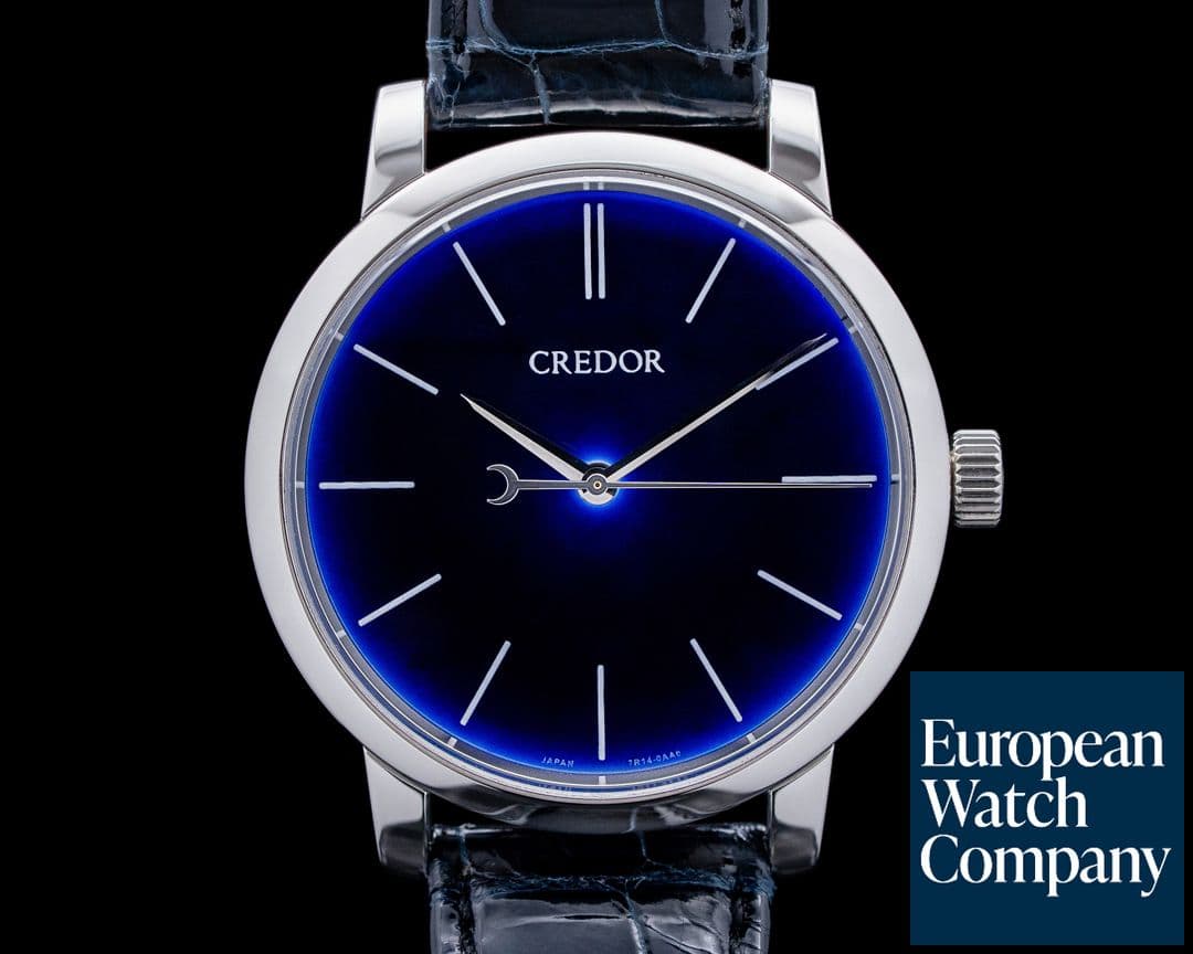 Image of Credor GBLT997 Eichi II Platinum Blue Enamel Dial