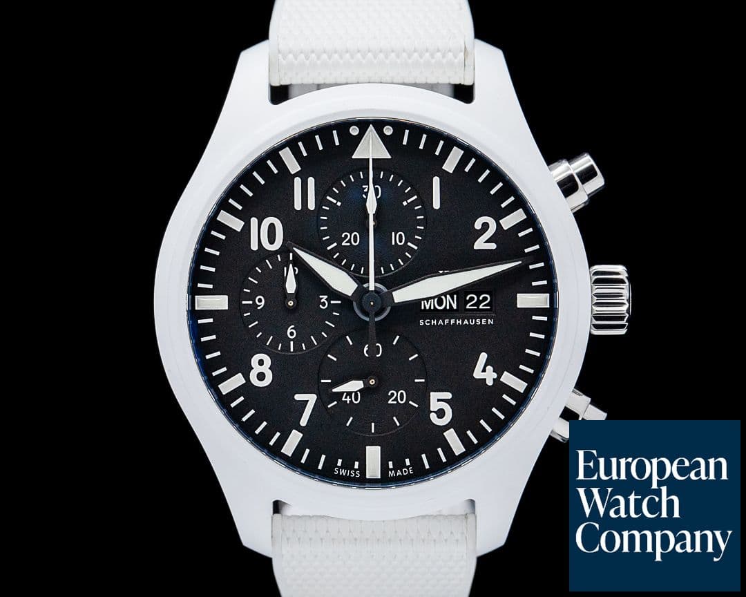 Image of IWC Pilot Chronograph Top Gun Lake Tahoe Ceramic Black Dial 2025