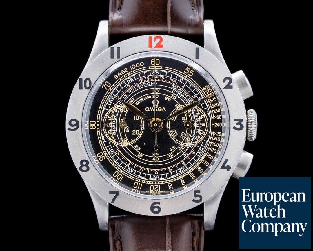 Image of Omega Museum Collection No 3 Officers Watch SS Black Dial LIMITED