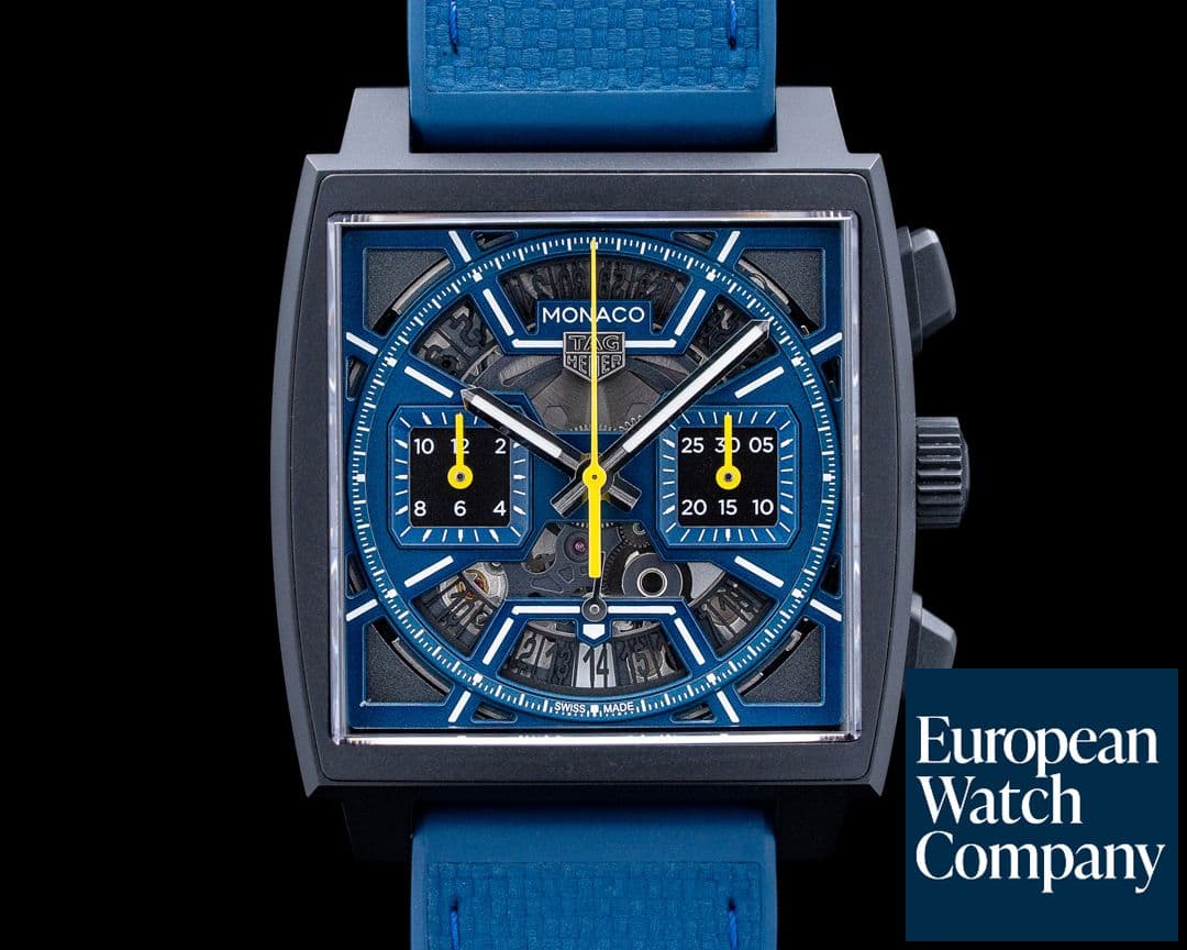 Image of TAG Heuer Monaco Chronograph DLC Titanium Skeleton Dial