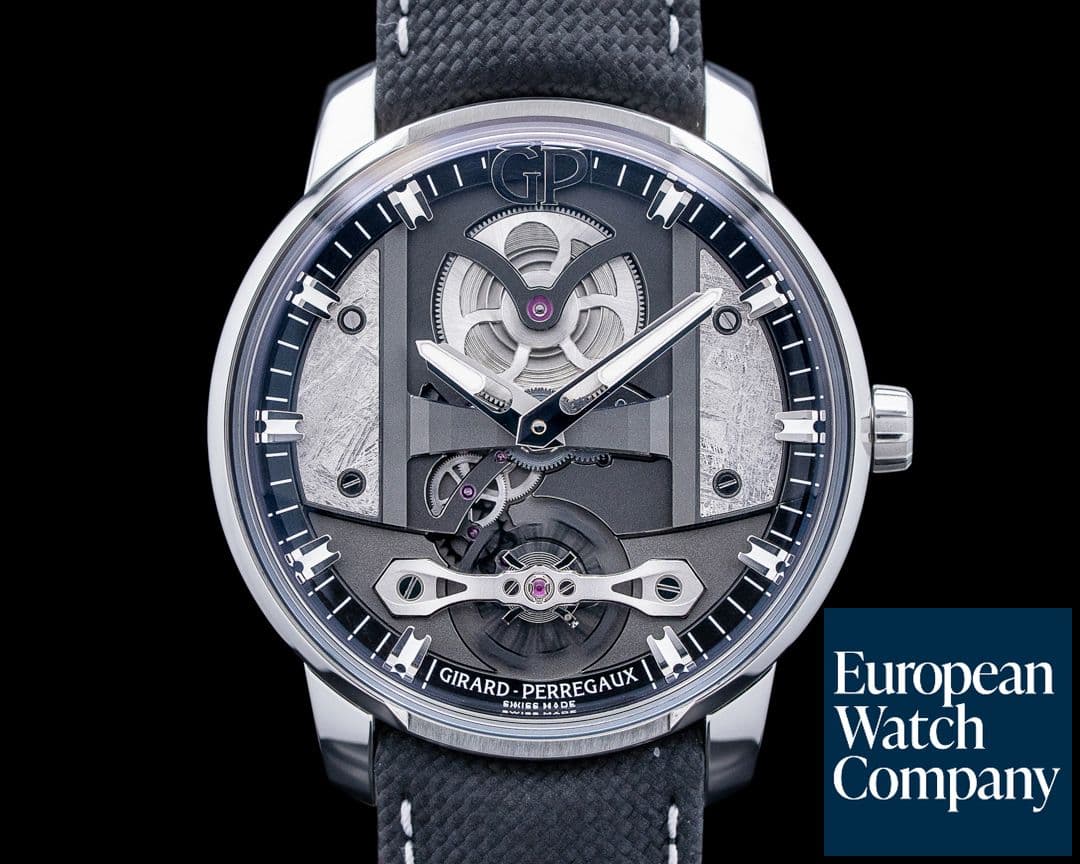 Image of Girard Perregaux Free Bridge Meteorite SS Skeleton Dial 2024