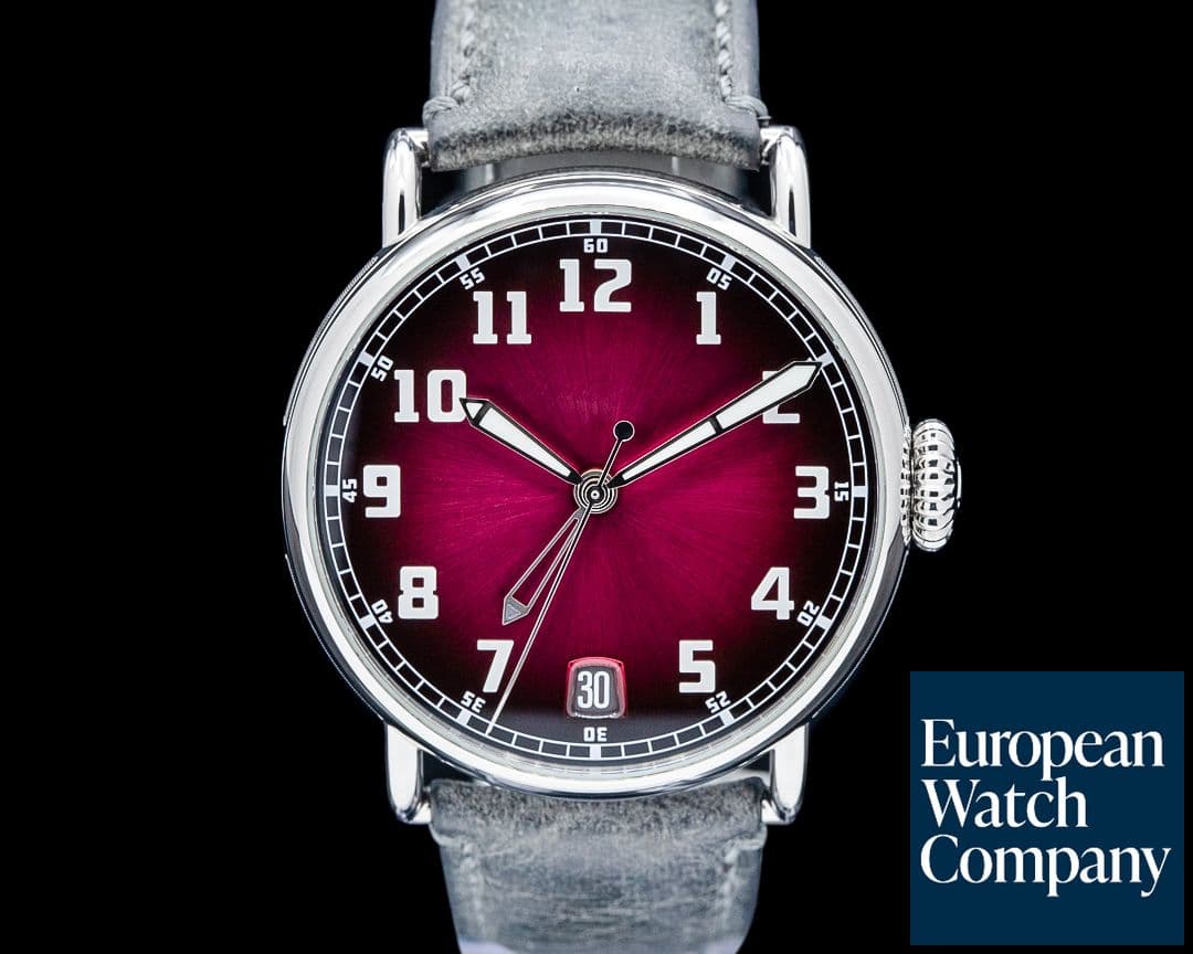 Image of H. Moser and Cie. 8809-1200 Heritage Dual Time SS Burgundy Fume Dial 2024