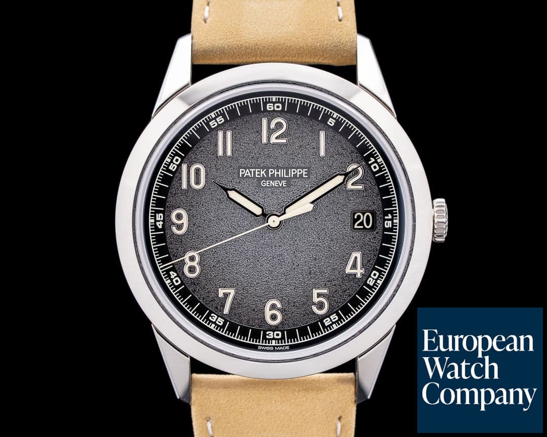 Image of Patek Philippe 5226G Calatrava 18K White Gold Charcoal Gray Textured Dial