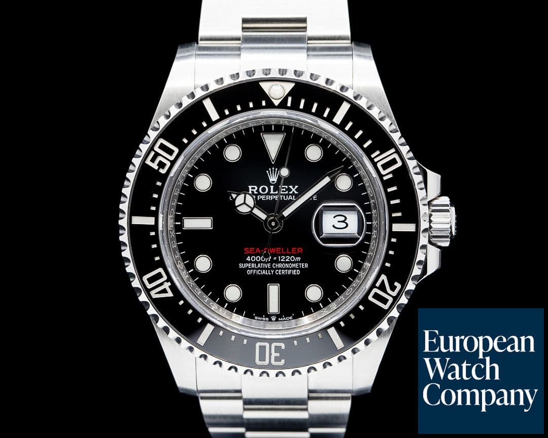 Image of Rolex 126600 Sea Dweller RED 50th Anniversary SS Black Dial