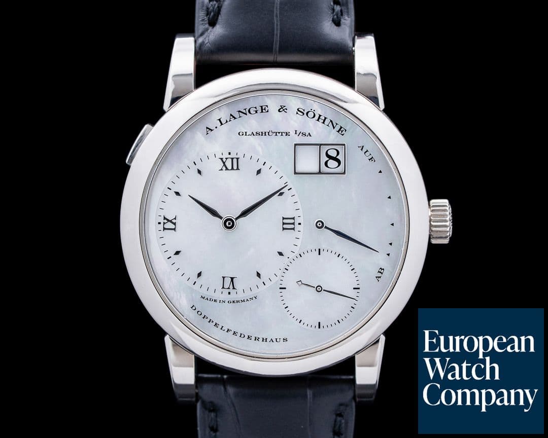 Image of A. Lange & Söhne 110.029 Lange 1 Soiree 18K White Gold Mother of Pearl Dial