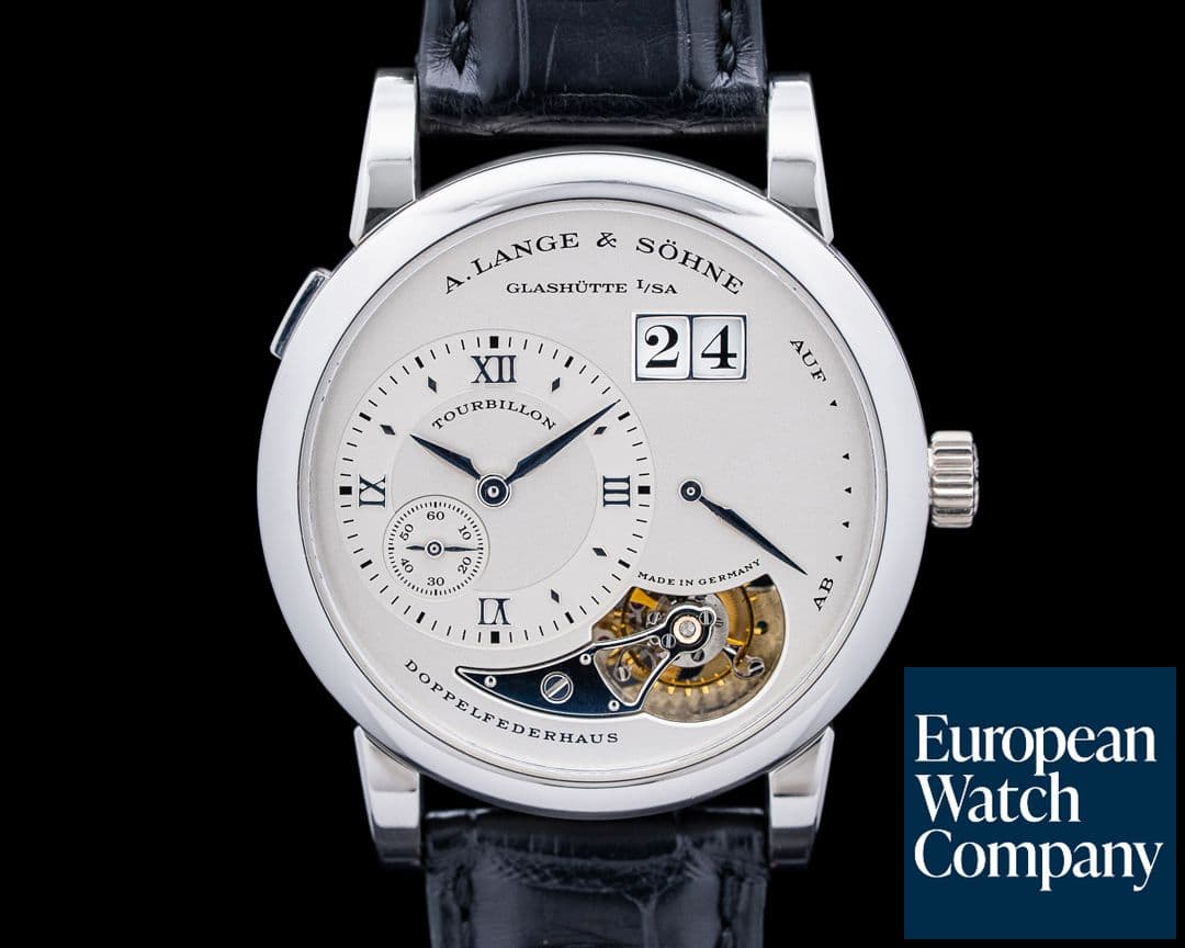 Image of A. Lange and Sohne 704.025 Lange 1 Tourbillon Platinum Silver Dial