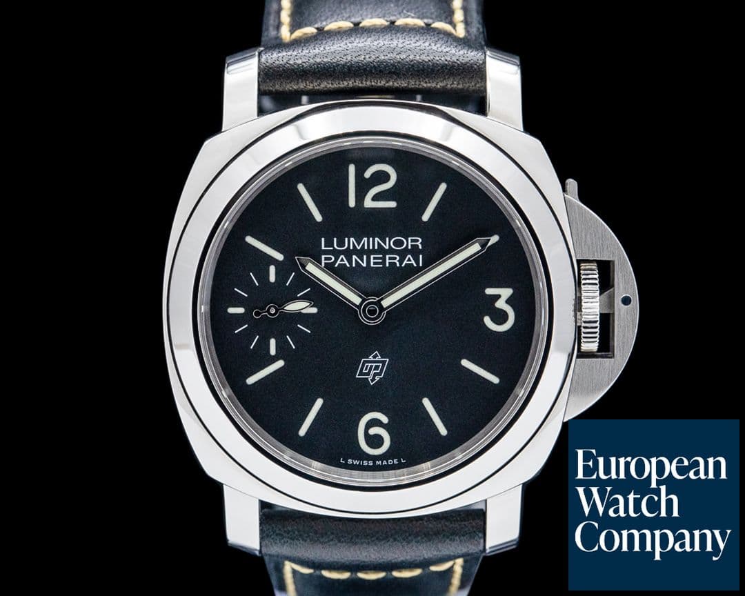 Image of Panerai PAM01084 Luminor Base Logo SS Black Dial