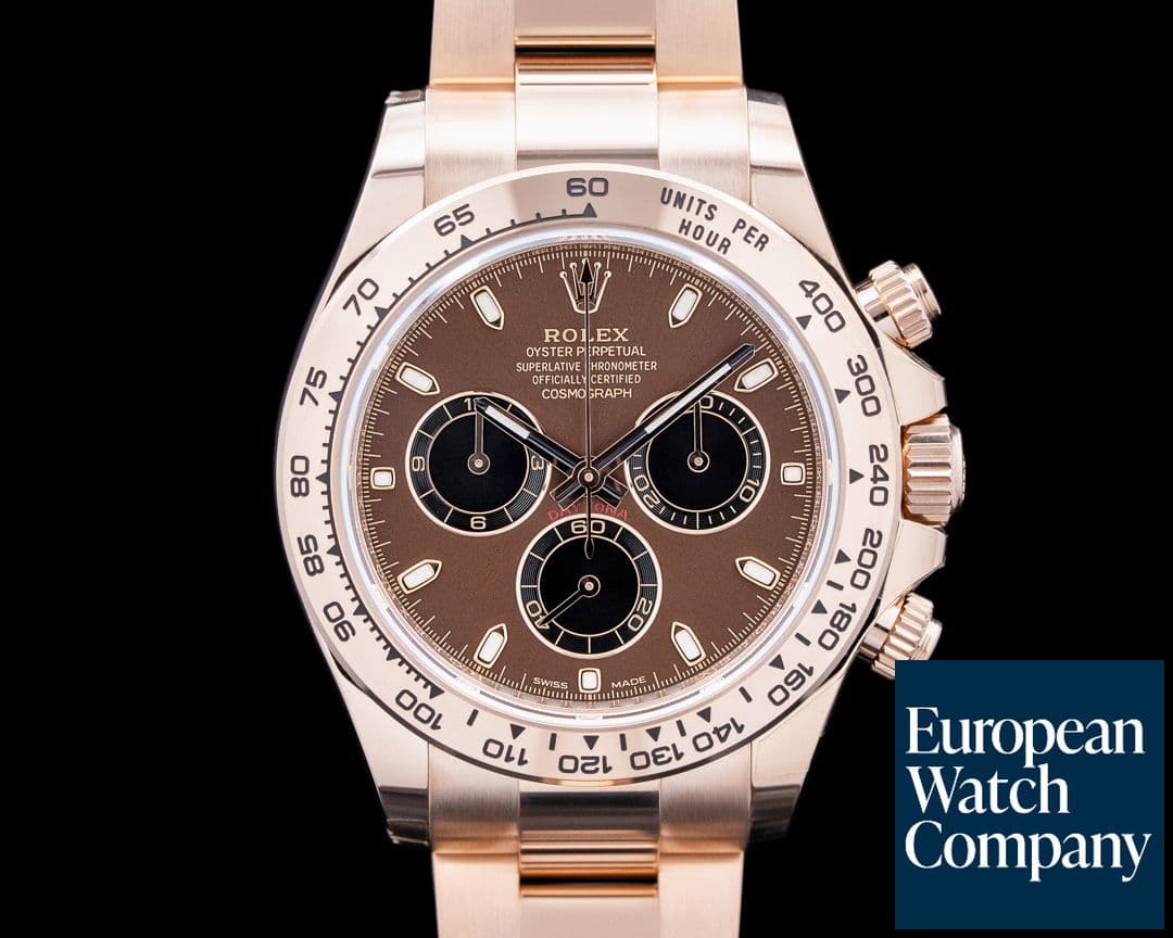 Image of Rolex 116505 Daytona 18K Everose Gold Chocolate Brown Dial