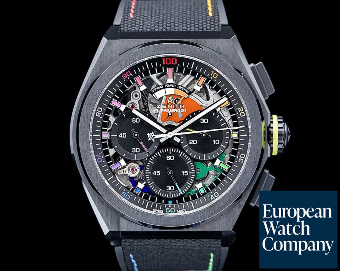Image of Zenith Defy 21 Chroma II Black Ceramic Skeleton Dial 2024 LIMITED