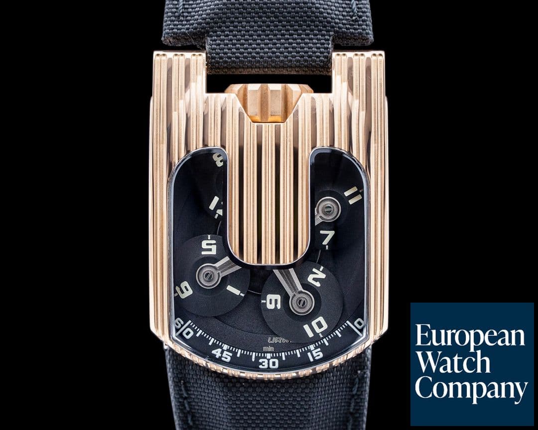 Image of URWERK UR-103.09 18K Rose Gold Black Dial