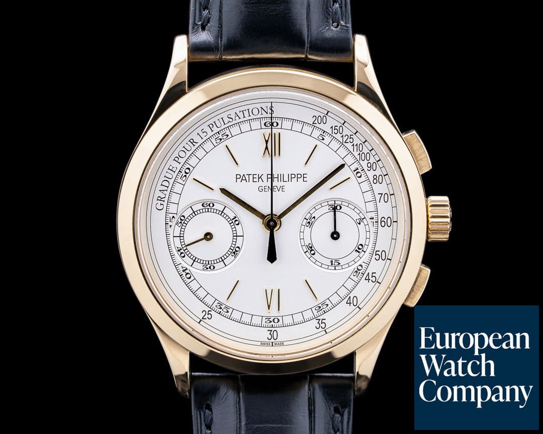 Image of Patek Philippe 5170J Chronograph 18K Yellow Gold Silver Dial
