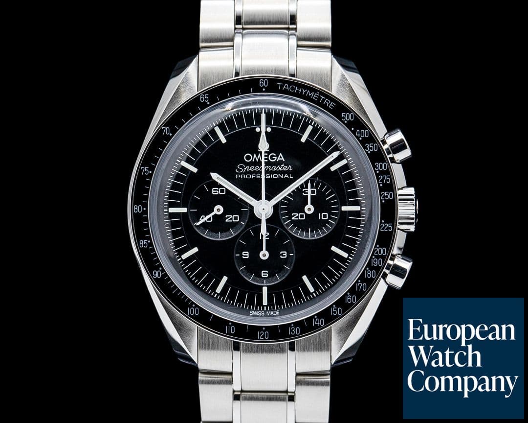 Image of Omega Speedmaster Professional Moonwatch Hesalite SS Black Dial