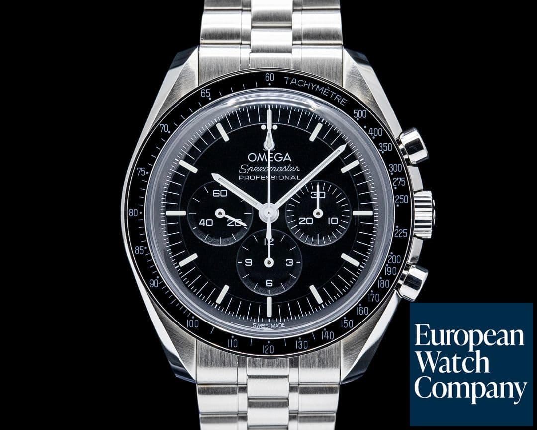 Image of Omega Speedmaster Professional Moonwatch Hesalite SS Black Dial