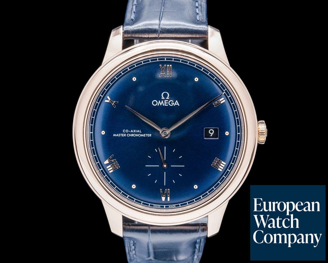 Image of Omega De Ville Prestige 18K Sedna Gold Blue Dial