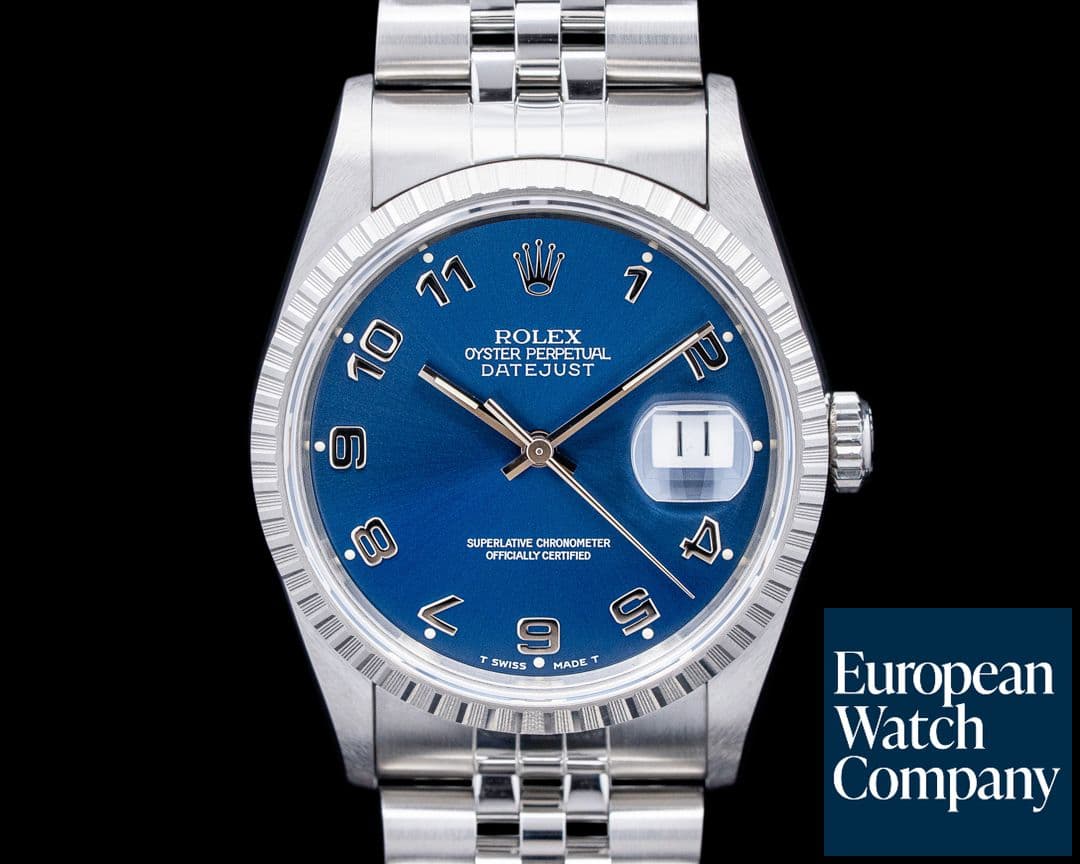Image of Rolex 16220 Datejust SS Blue Dial