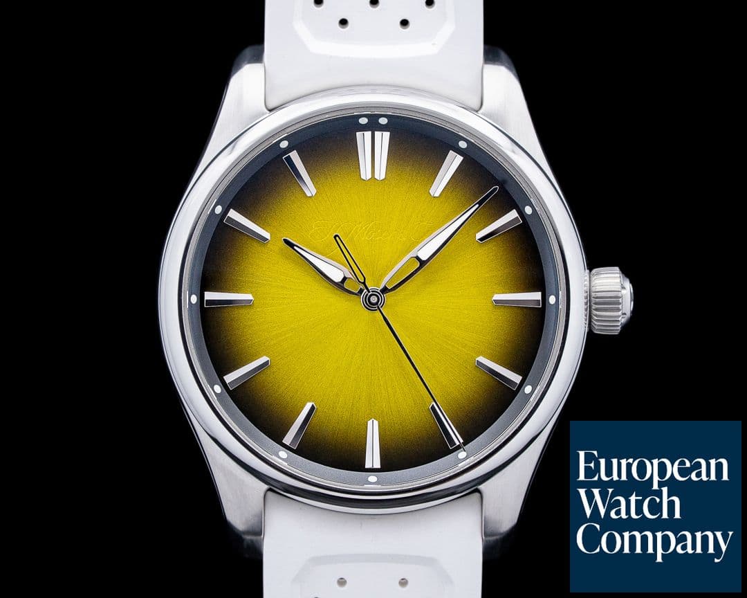 Image of H. Moser and Cie. Pioneer Centre Seconds Sunny Side Up SS Yellow Fume Dial 2025