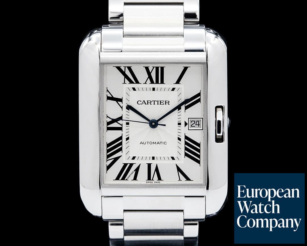 Image of Cartier W5310008 Tank Anglaise XL SS Silver Dial