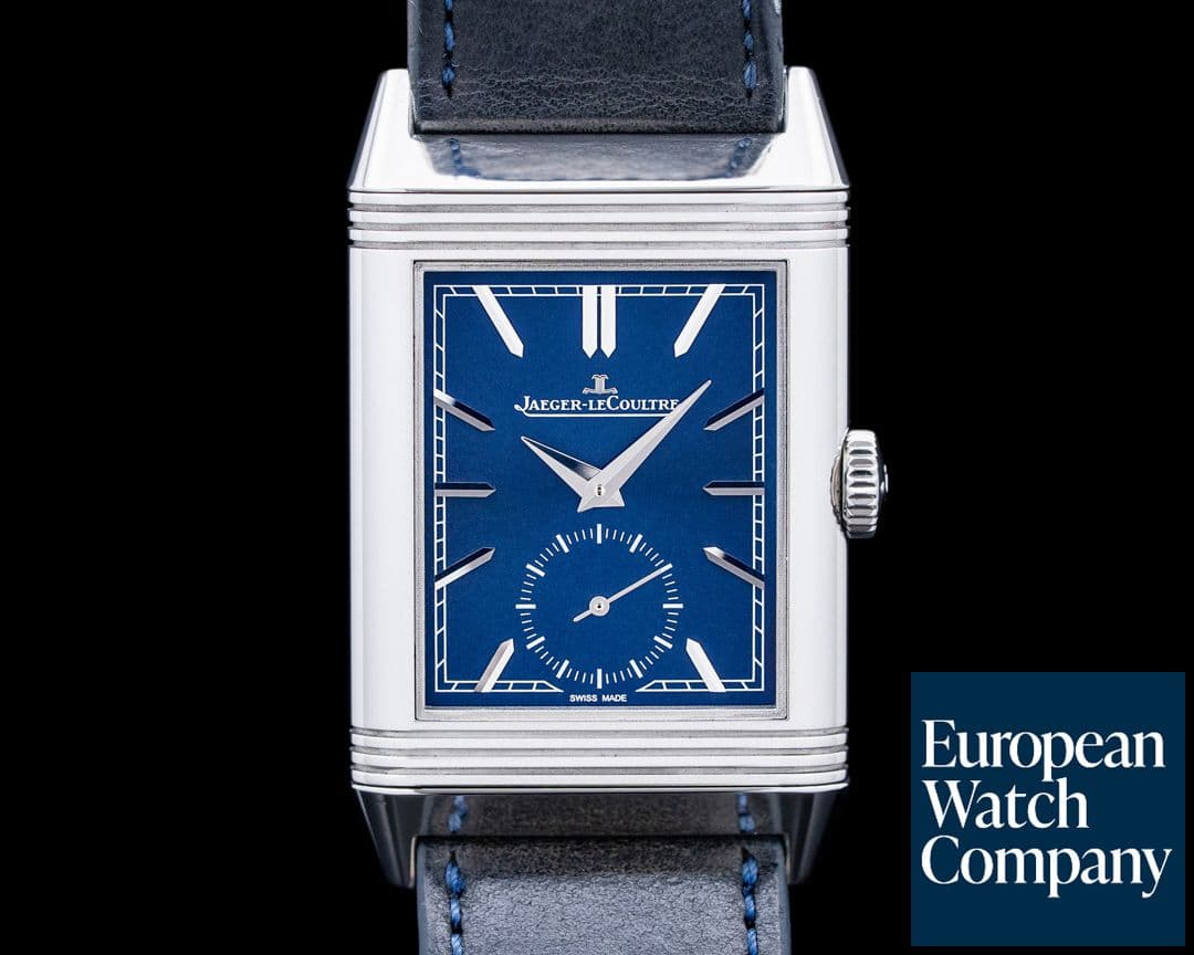 Image of Jaeger LeCoultre Q3978480 Reverso Tribute Monoface SS Blue Dial