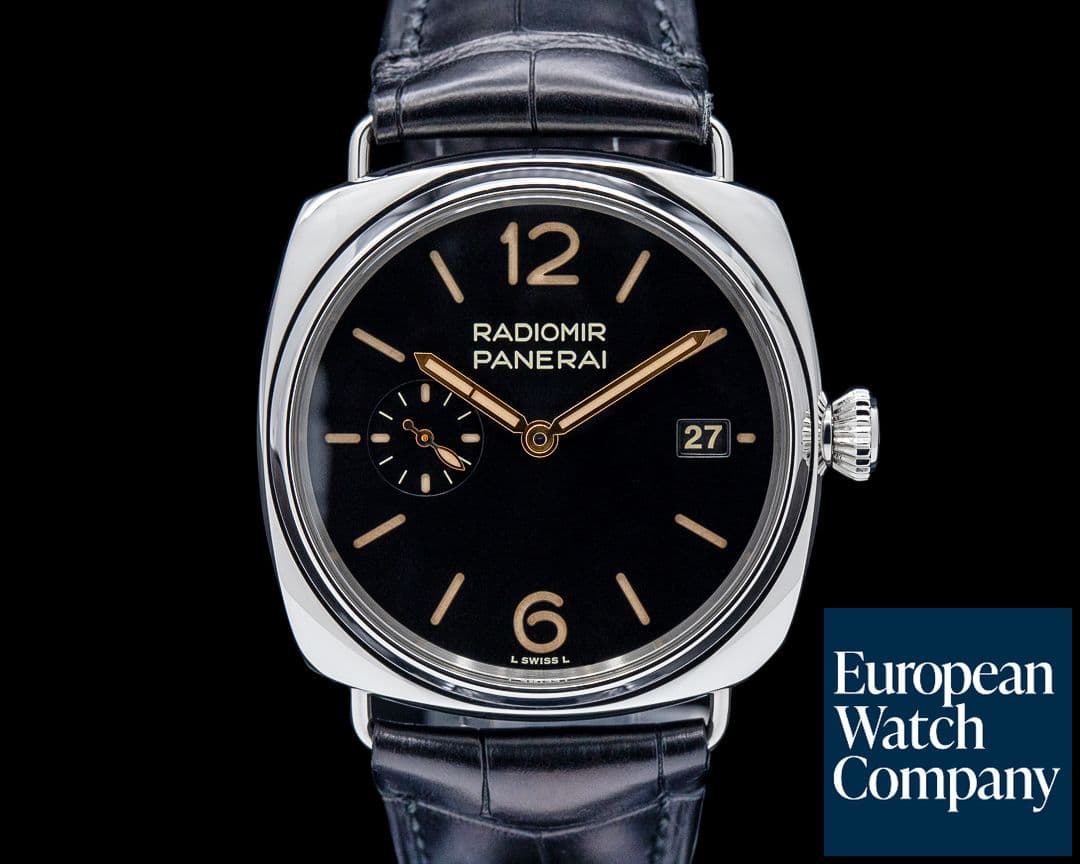 Image of Panerai PAM01294 Radiomir Quaranta SS Black "Sandwich" Dial