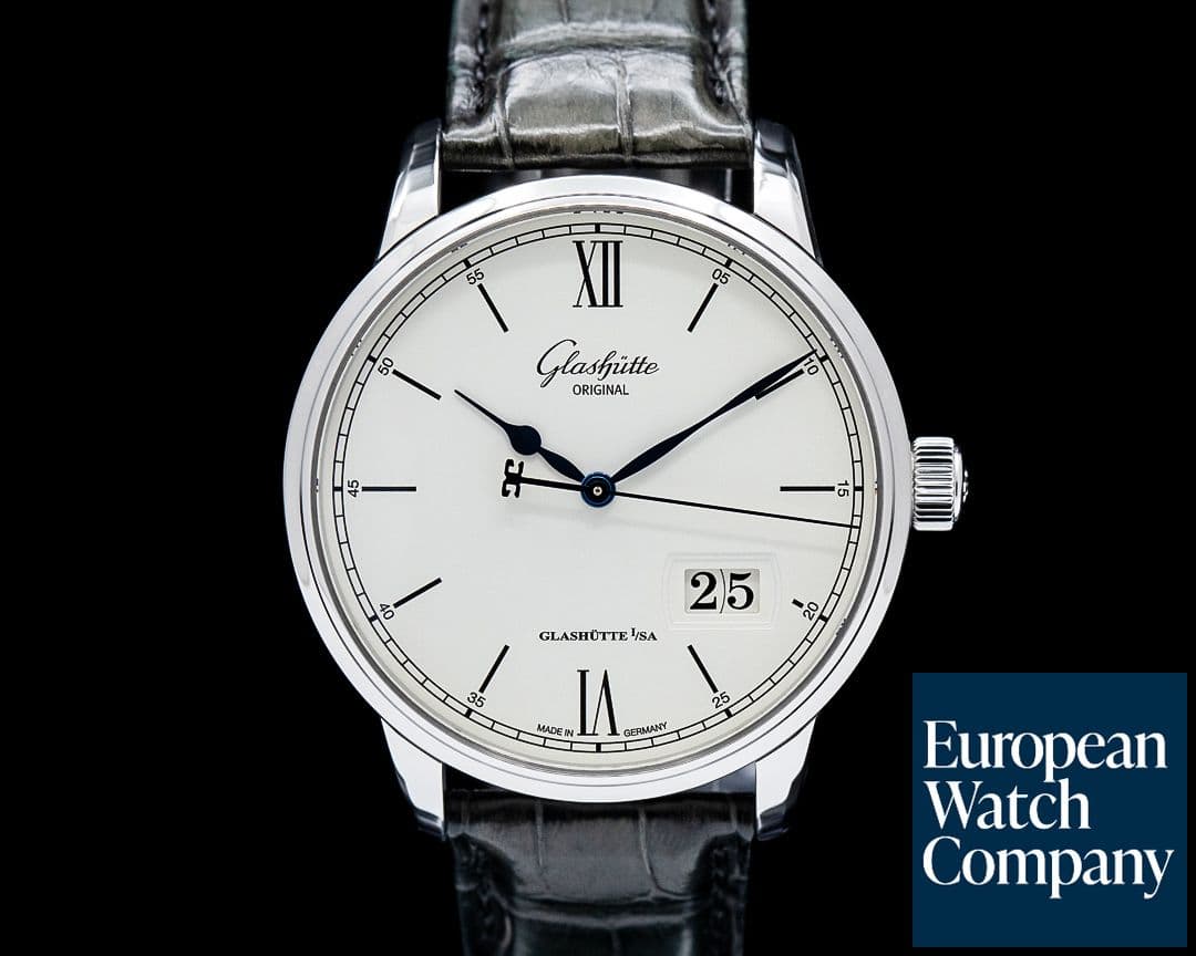 Image of Glashutte Original Senator Excellence Panorama Date SS Silver Dial 2025