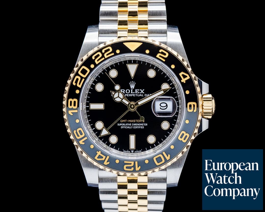 Image of Rolex 126713GRNR GMT Master II SS / 18K Yellow Gold Black Dial 2025