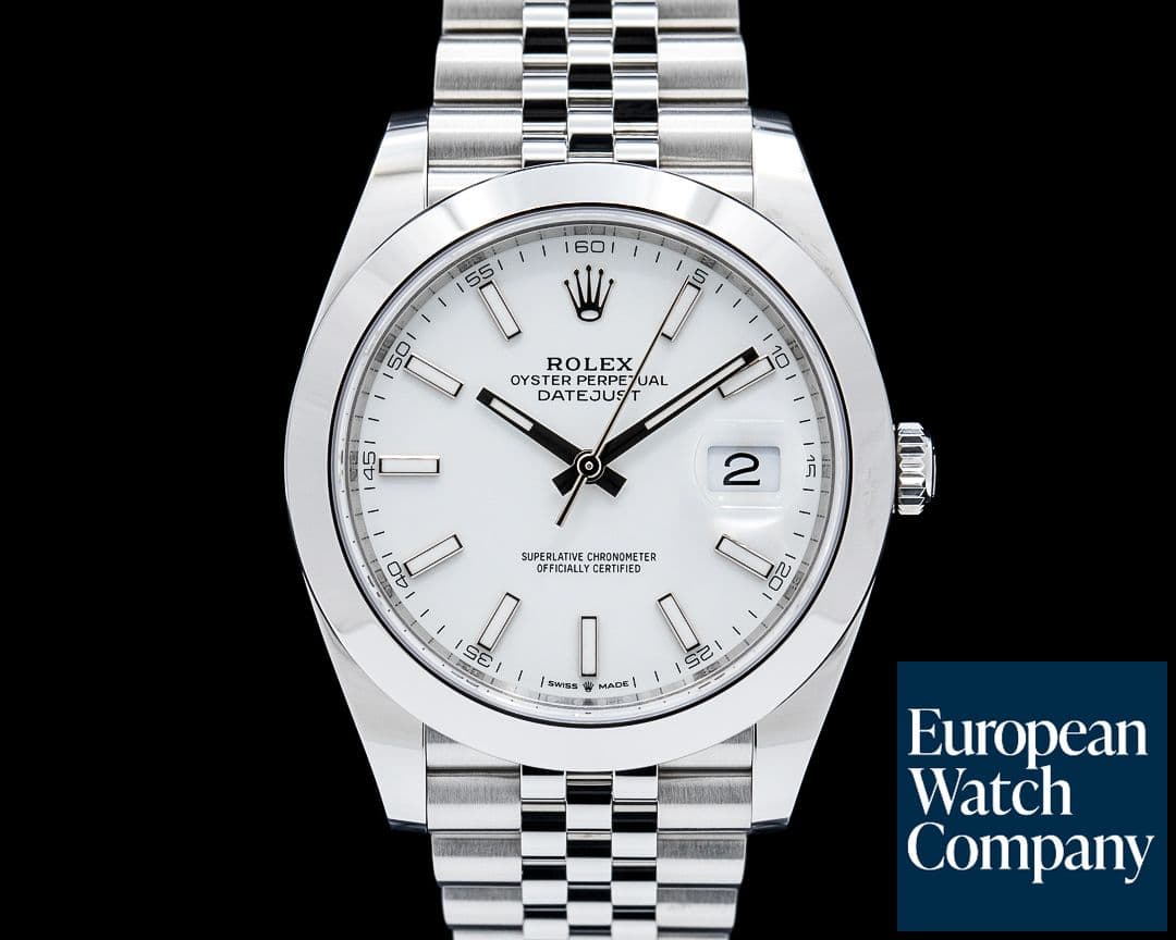 Image of Rolex 126300 Datejust 41 SS White Dial 2025 UNWORN