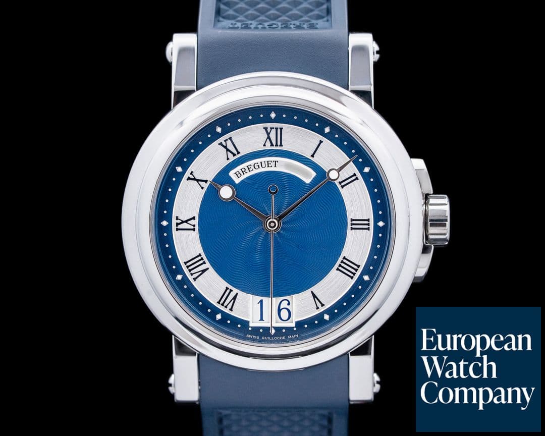 Image of Breguet 5817ST Marine Big Date SS Blue Dial