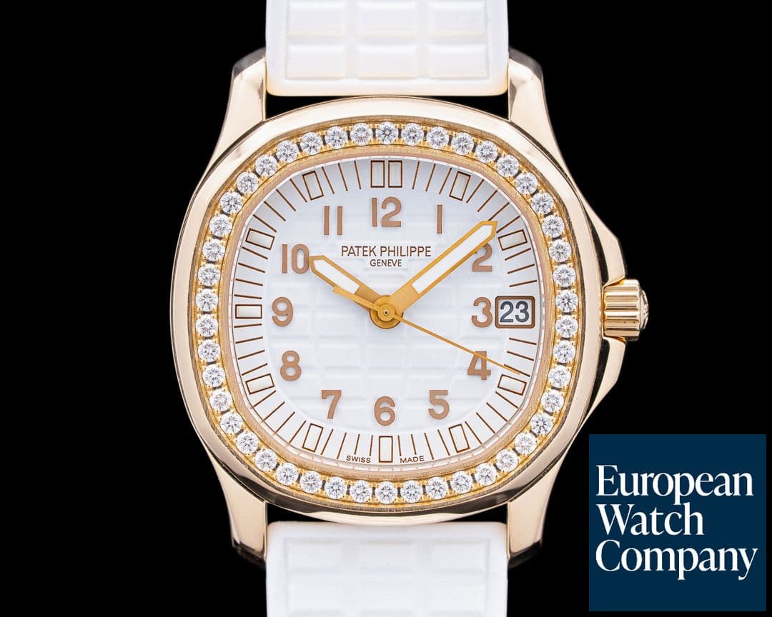 Image of Patek Philippe 5068R-010 Aquanaut Luce 18K Rose Gold White Dial