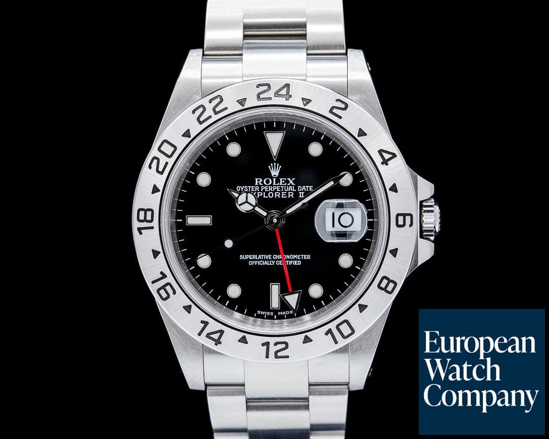 Image of Rolex 16570 Explorer II SS Black Dial SHARP