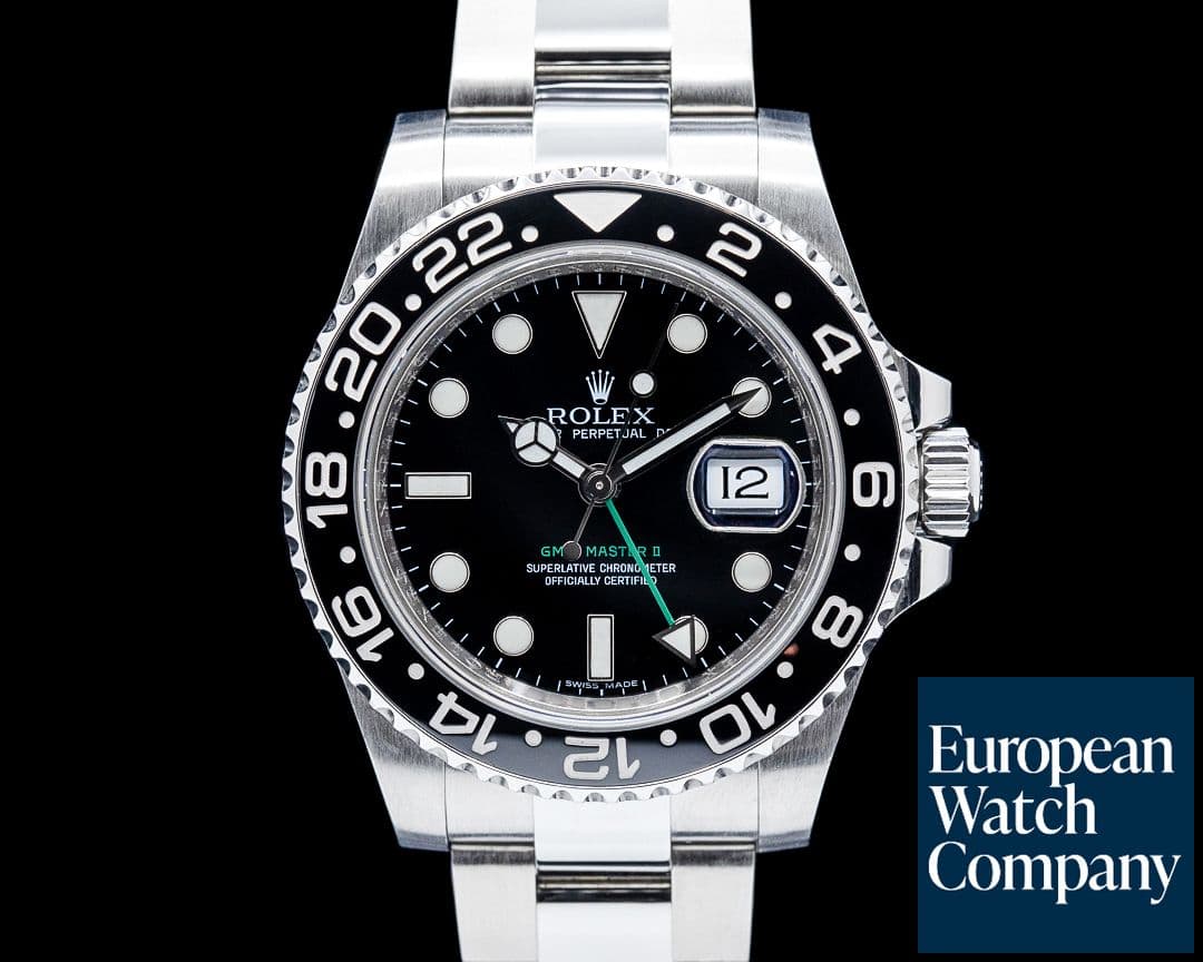 Image of Rolex 116710LN GMT Master II Ceramic SS Black Dial
