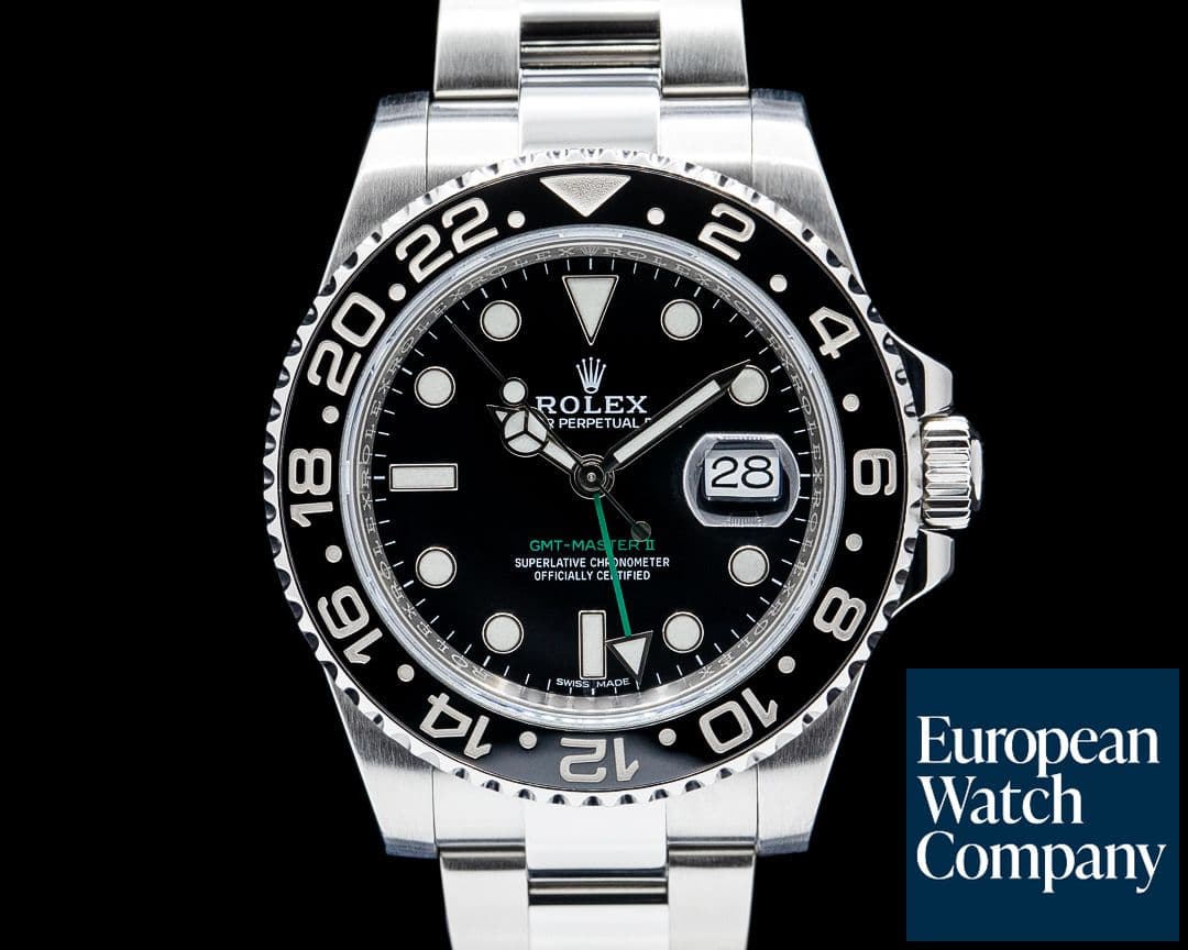 Image of Rolex 116710LN GMT-Master II Ceramic SS Black Dial