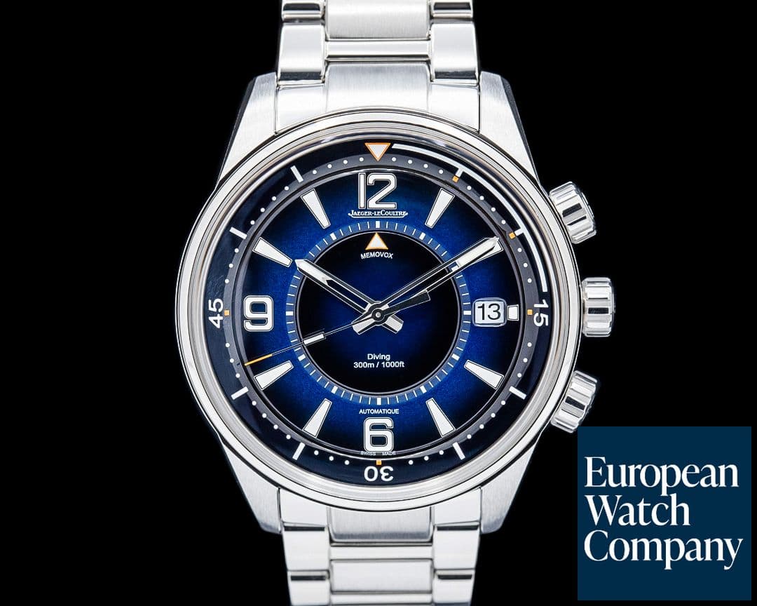 Image of Jaeger LeCoultre Q903818J Polaris Mariner Memovox SS Blue Dial