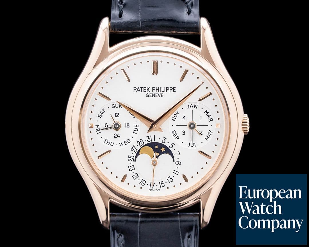 Image of Patek Philippe 3940R Perpetual Calendar 18K Rose Gold Silver Dial
