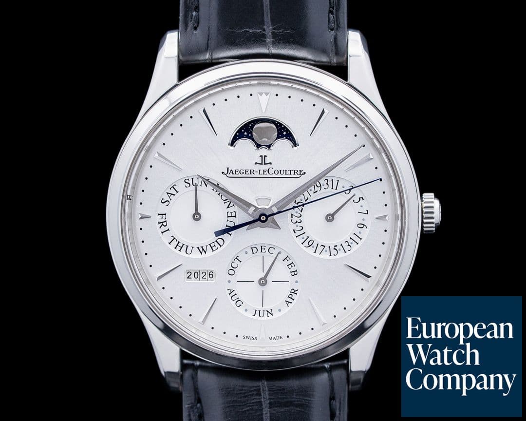 Image of Jaeger LeCoultre Q114842J Master Ultra Thin Perpetual Calendar SS Silver Dial