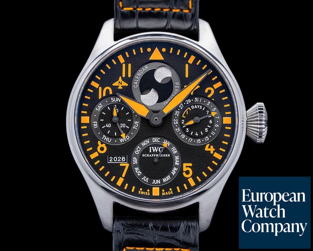 Image of IWC IW502618 Big Pilots Perpetual Calendar SS Black Dial