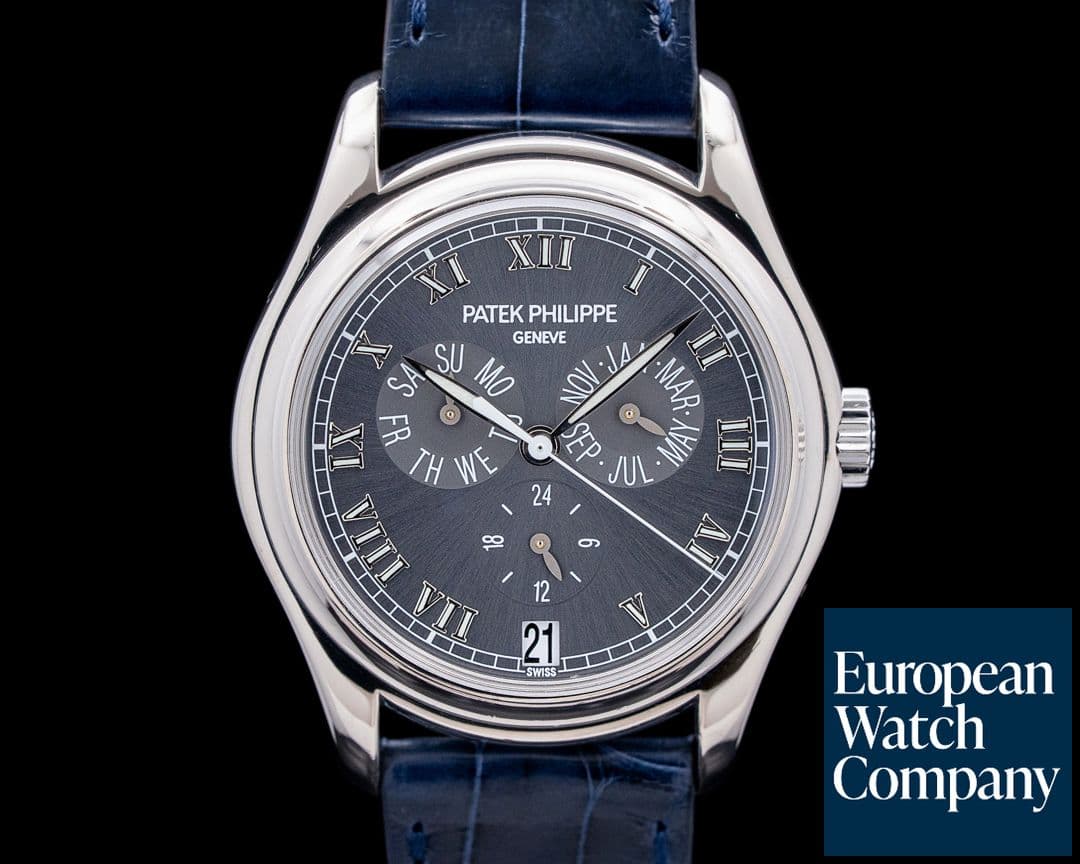 Image of Patek Philippe 5035G Annual Calendar 18K White Gold Gray Roman Dial