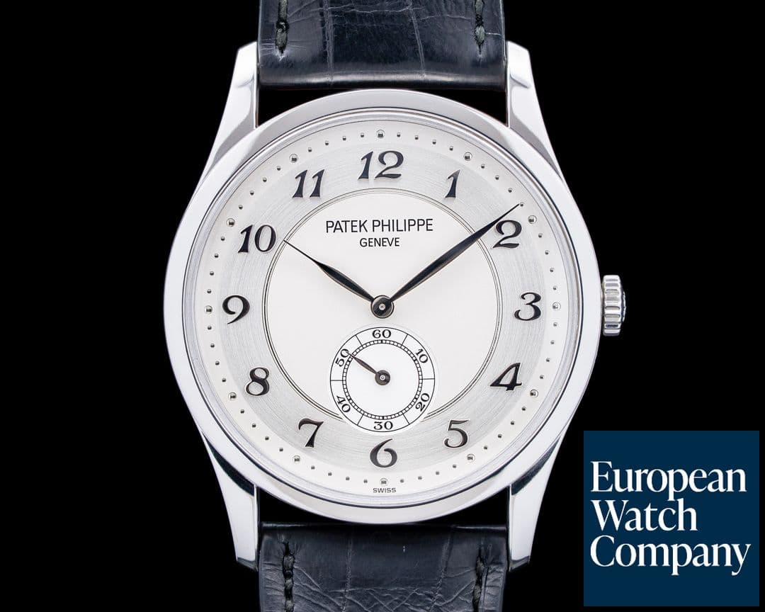 Image of Patek Philippe 5196P Calatrava Platinum Silver Dial
