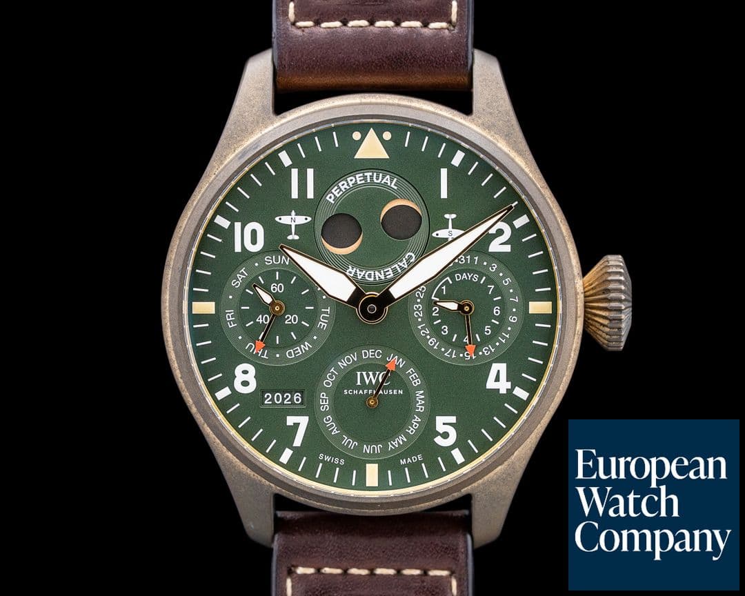 Image of IWC IW503601 Big Pilot Perpetual Calendar Bronze Green Dial LIMITED