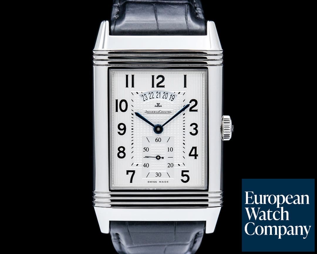 Image of Jaeger LeCoultre 274.8.85 Grande Reverso Duo Date SS Black Dial