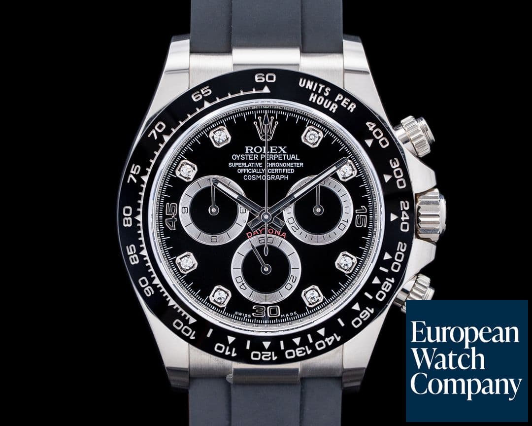 Image of Rolex 116519LN Daytona 18K White Gold Black Diamond Dial
